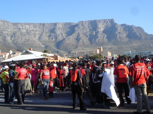 29 juill 2009 Manifestation de TAC à Cape Town 1