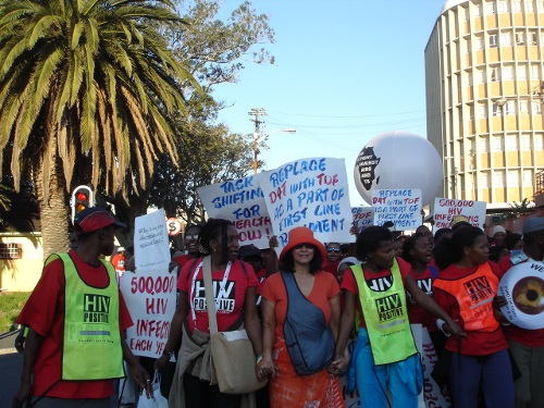 29 juill 2009 Manifestation de TAC à Cape Town 2