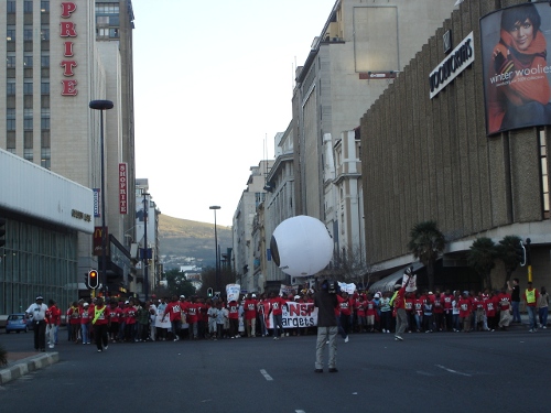 29 juill 2009 Manifestation de TAC à Cape Town 4