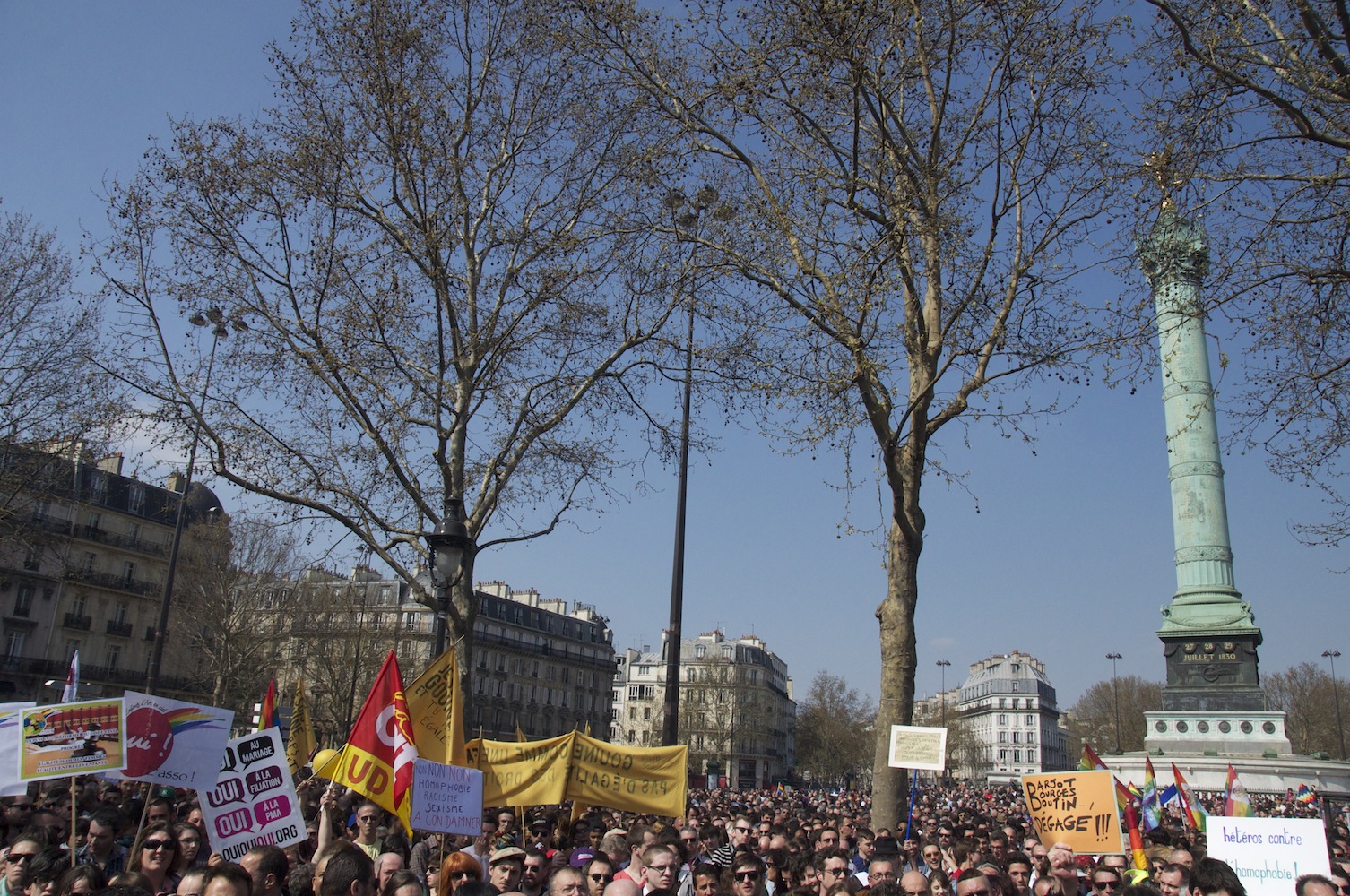 Rassemblement d'Act Up-Paris le 21 avril 2013