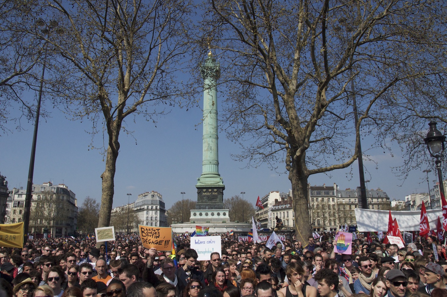 Rassemblement d'Act Up-Paris le 21 avril 2013