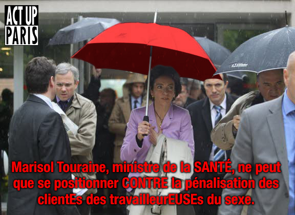 Marisol Touraine affiche son soutien aux travailleurEUSEs du sexe.